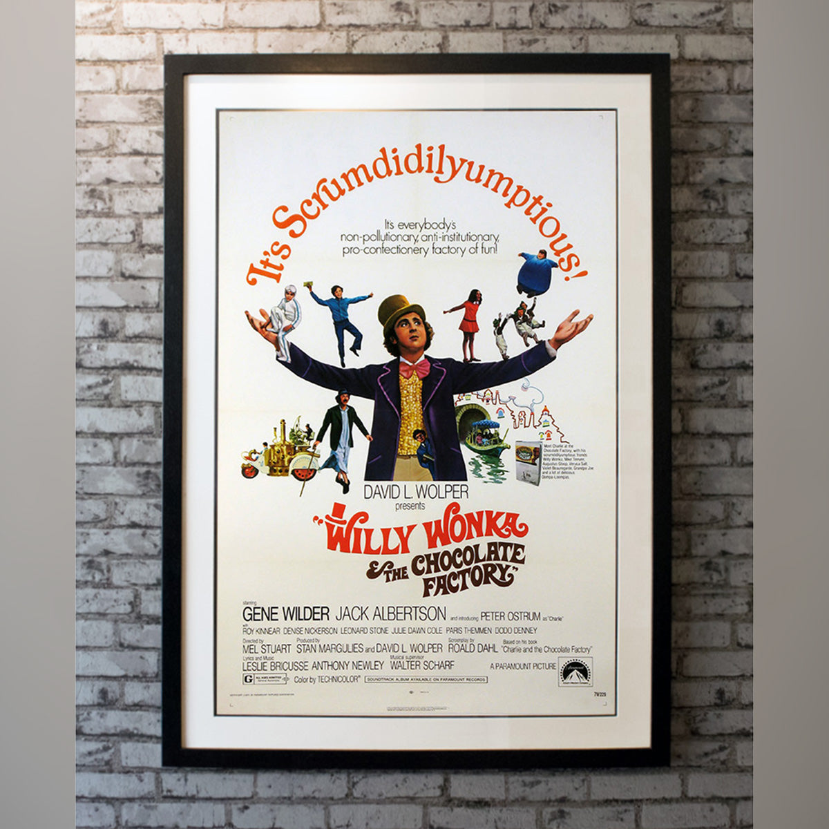 Original Movie Poster of Willy Wonka & The Chocolate Factory (1971)