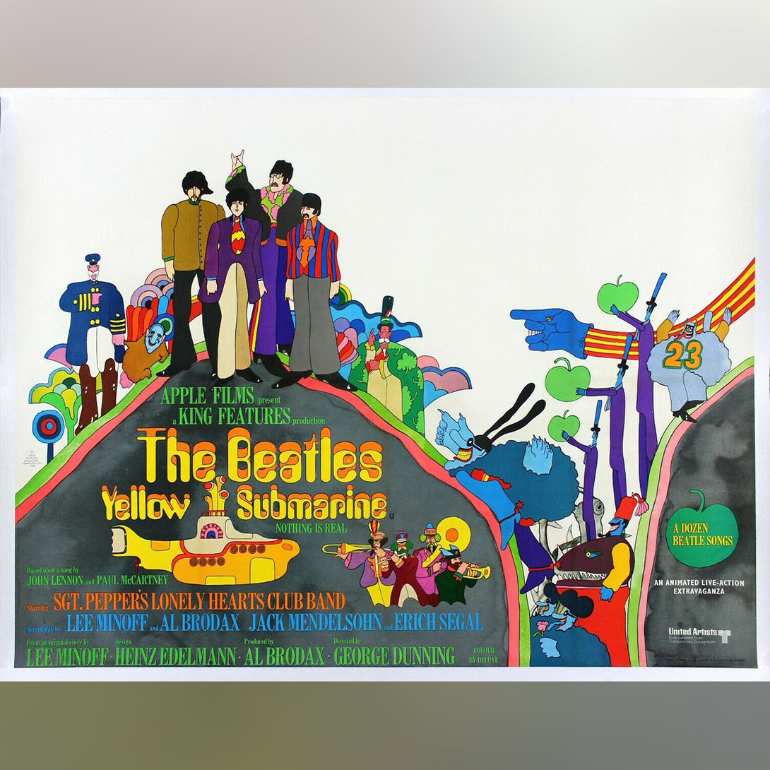 Original Movie Poster of Yellow Submarine (1968)