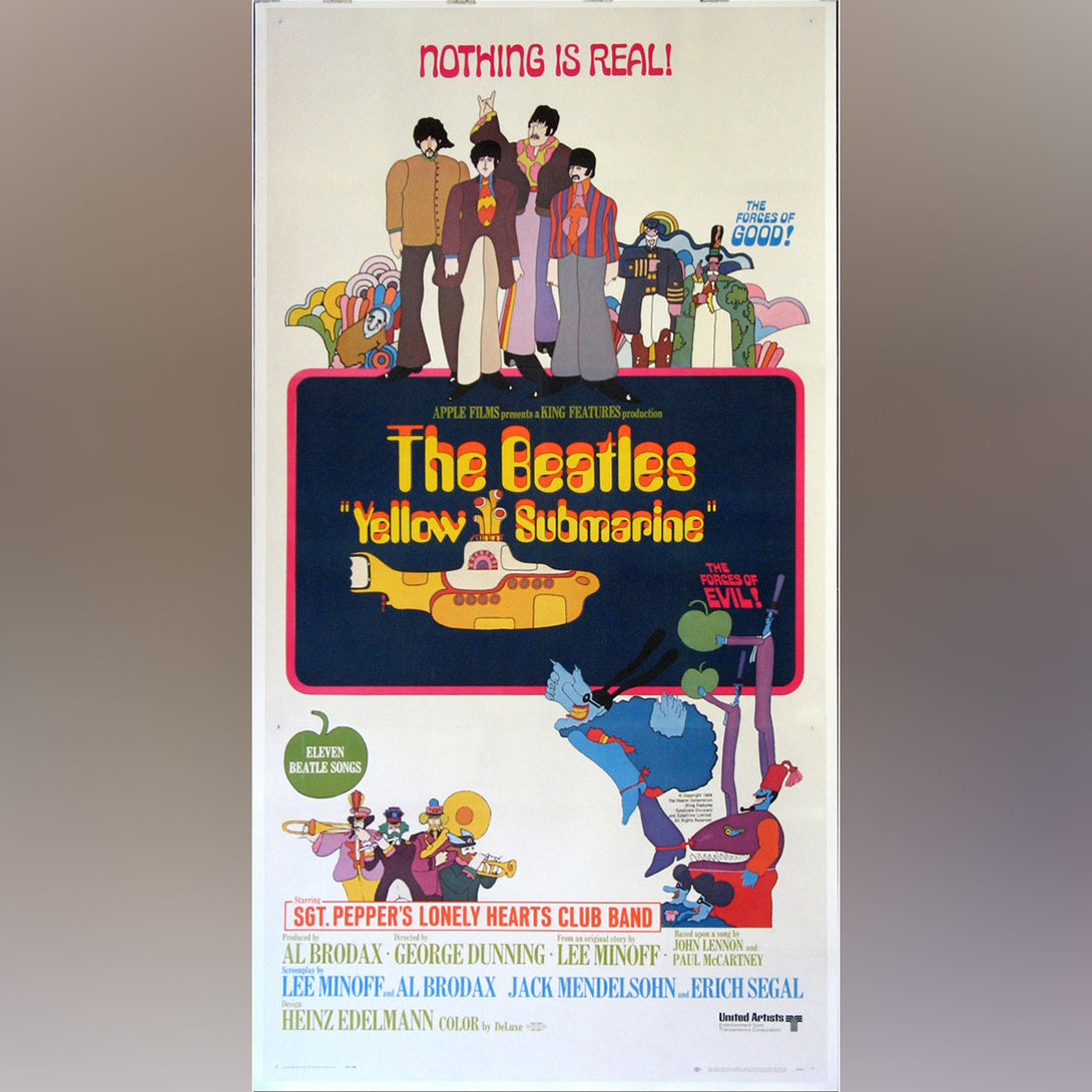 Original Movie Poster of Yellow Submarine (1968)