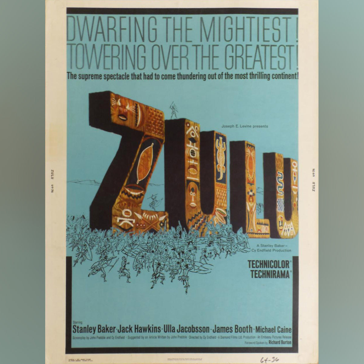 Original Movie Poster of Zulu (1964)