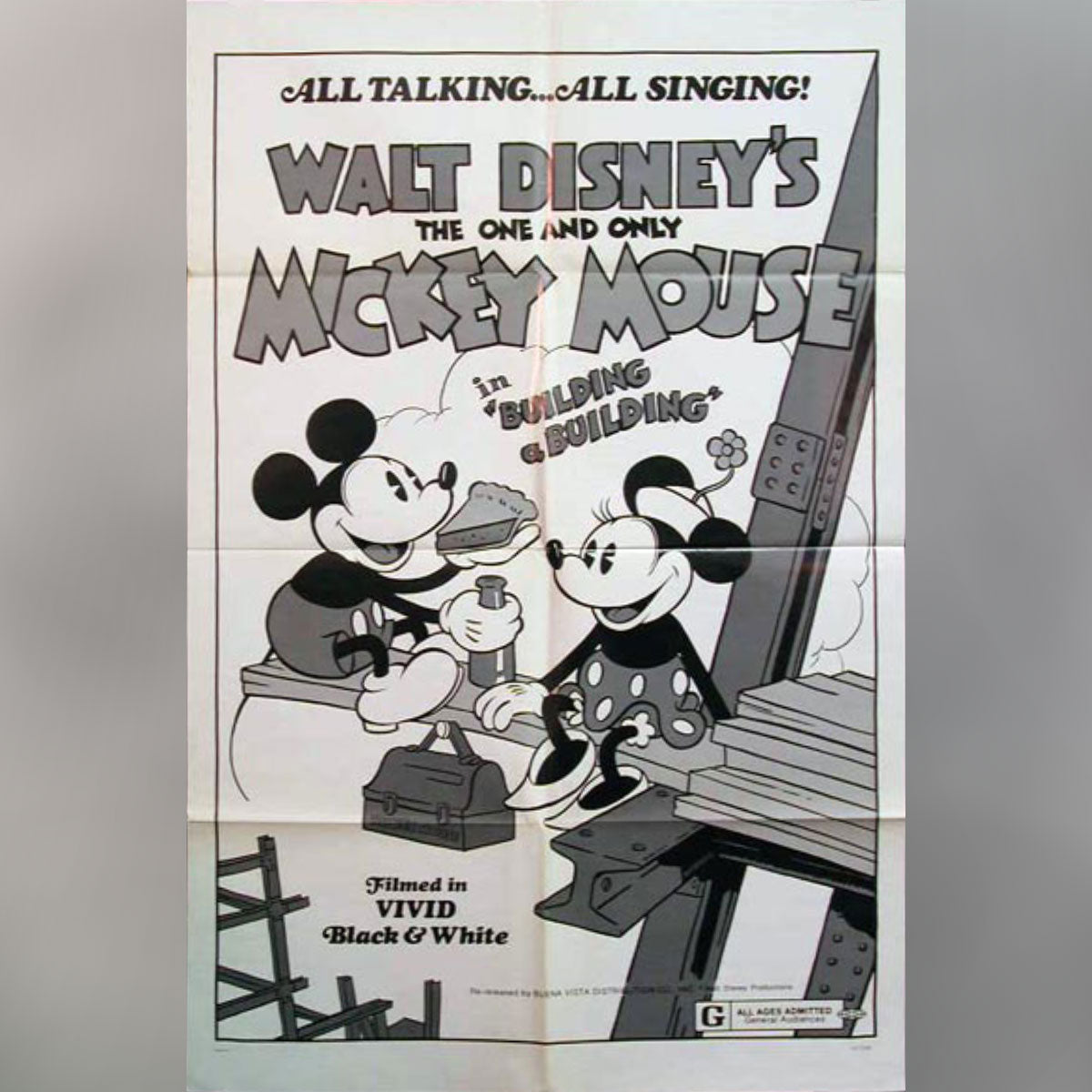 Mickey Mouse - Building A Building (1974R)