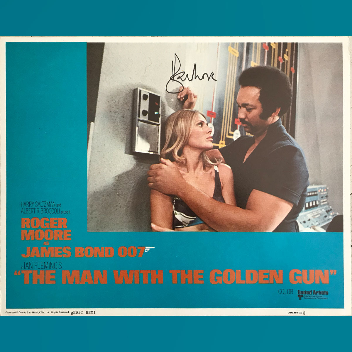 The Man With The Golden Gun, Signed by Roger Moore (1974)