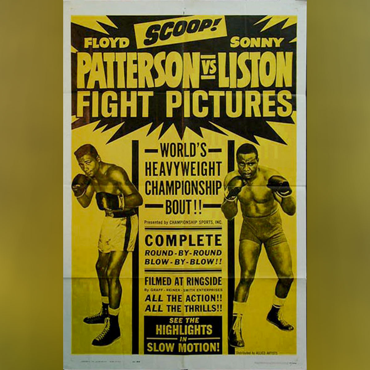 Floyd Patterson Vs. Sony Liston (1962)