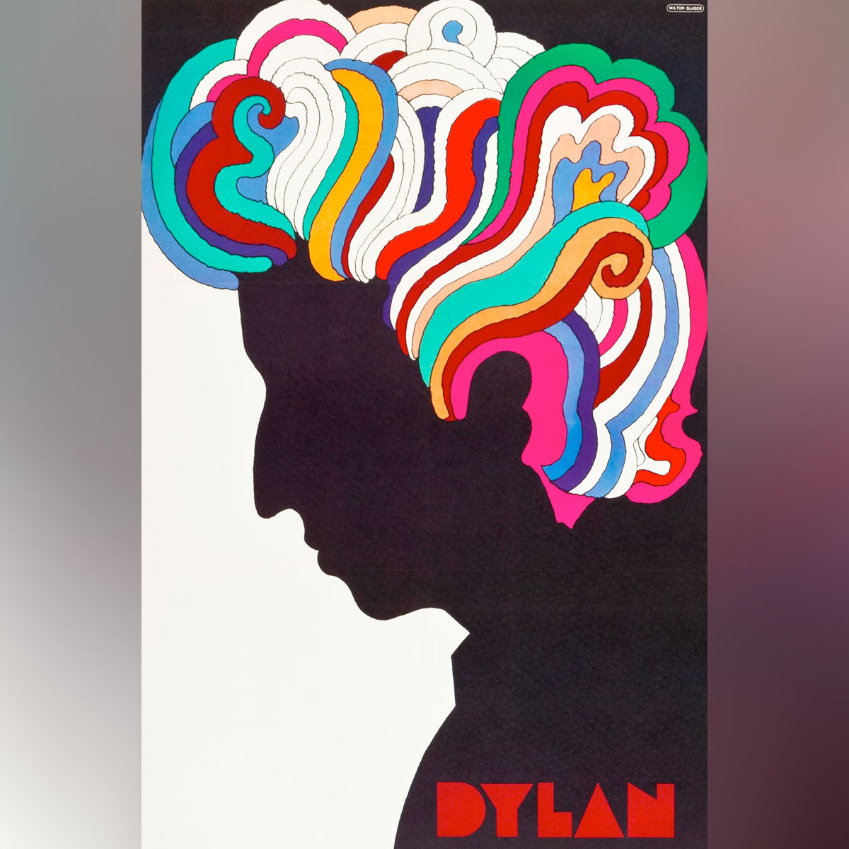 Original Movie Poster of Bob Dylan (milton GlaseR) (1966)