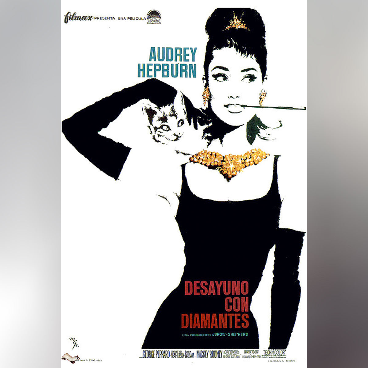 Original Movie Poster of Breakfast At Tiffany's (1961)