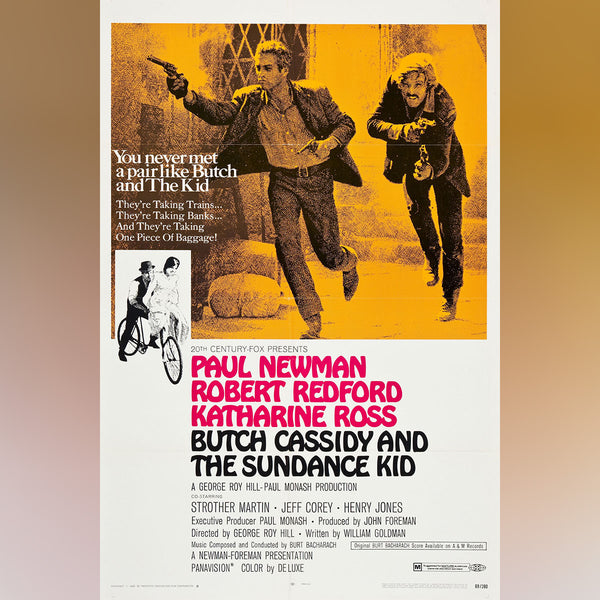 Original Movie Poster of Butch Cassidy And The Sundance Kid (1969)