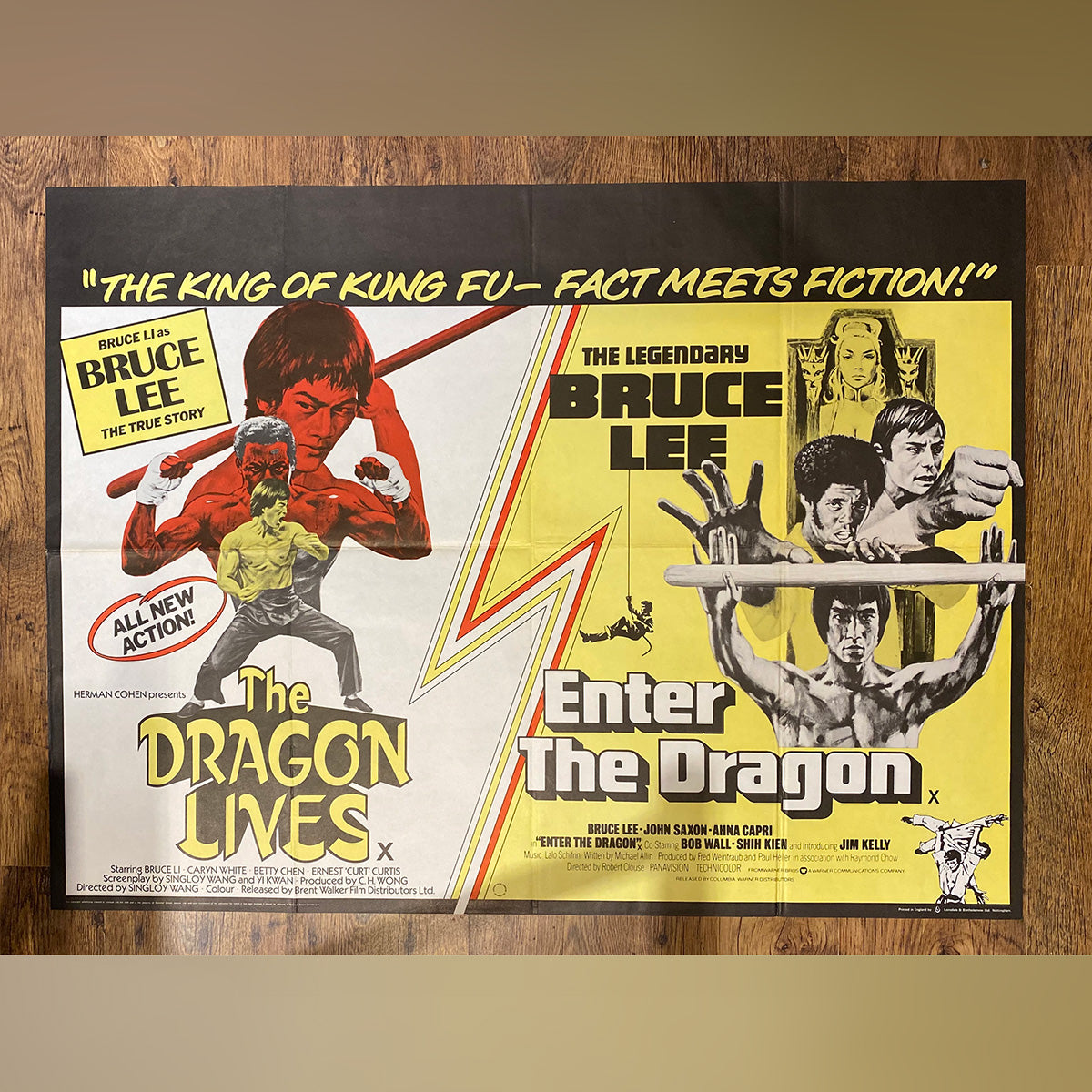 Original Movie Poster of Dragon Lives / Enter The Dragon (1976)