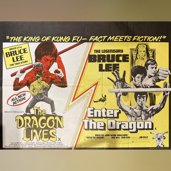 Original Movie Poster of Dragon Lives / Enter The Dragon (1976)