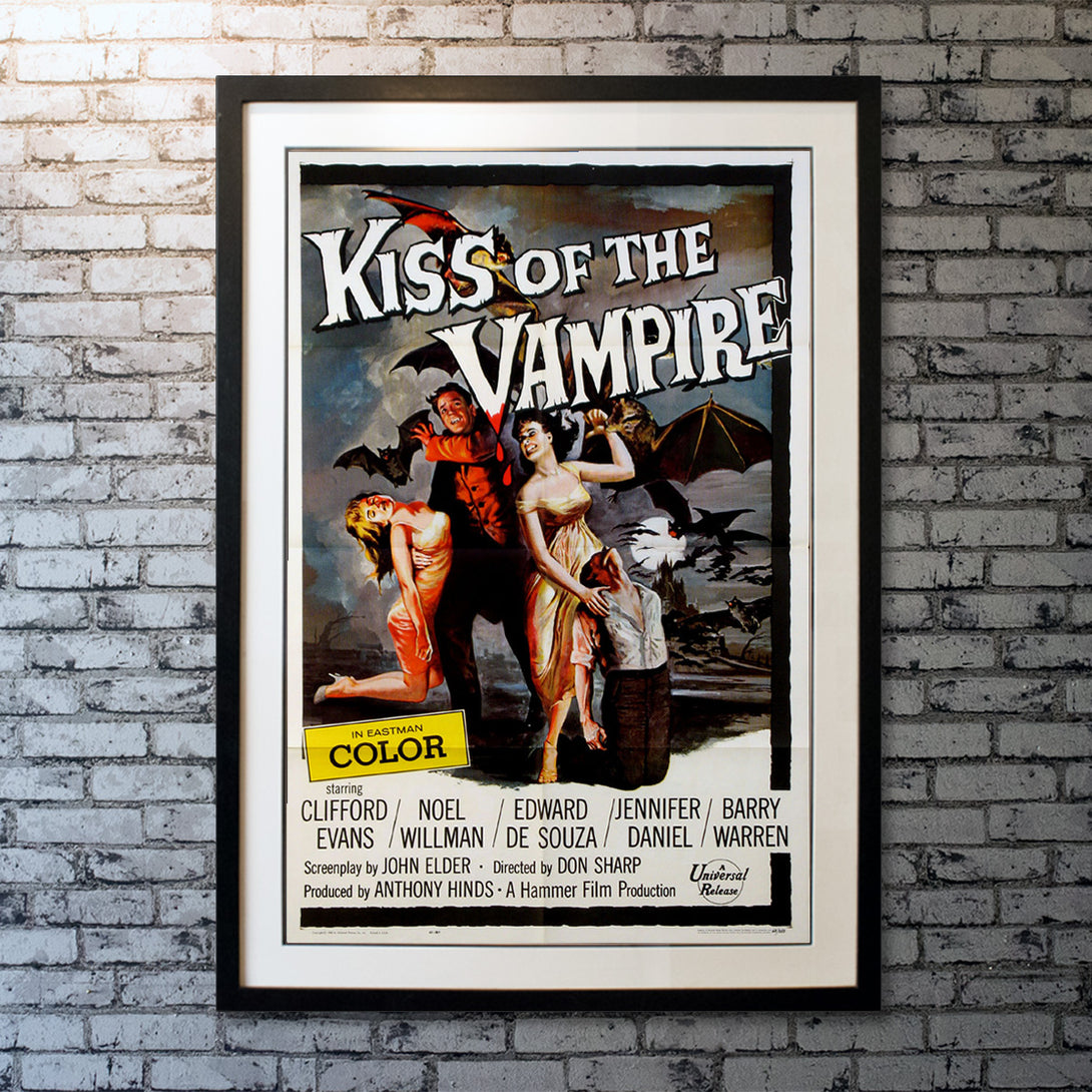 Kiss Of The Vampire The 1963 Original Movie Poster Vintage Film kiss-of-the-vampire-the-1963-original-movie-poster-vintage-film