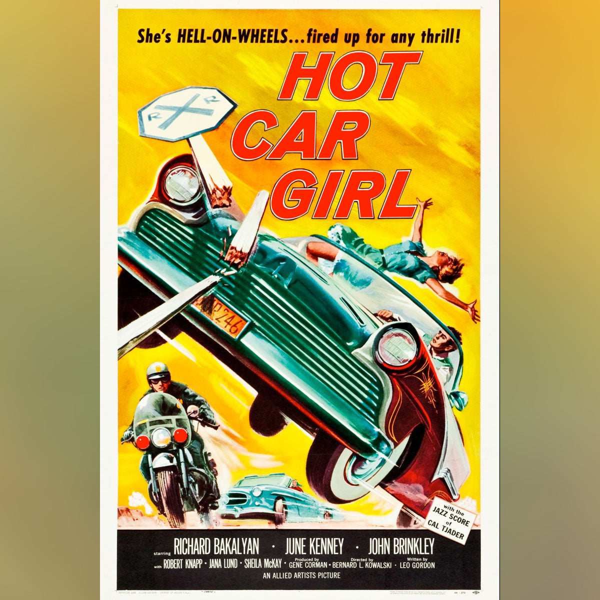 Original Movie Poster of Hot Car Girl (1958)