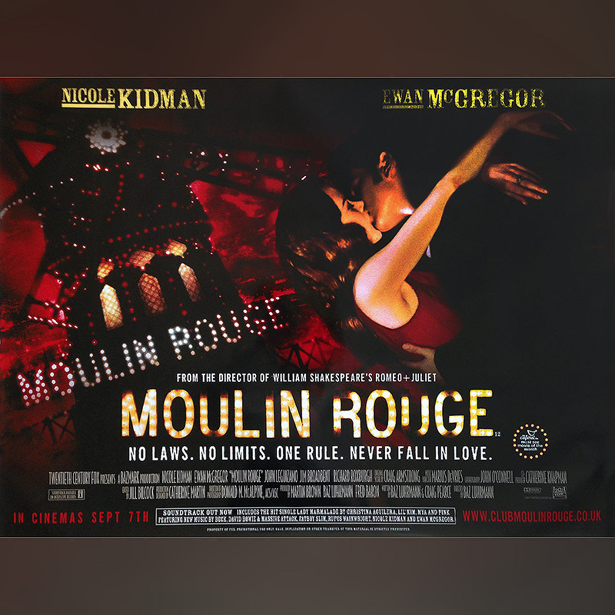 Original Movie Poster of Moulin Rouge! (2001)