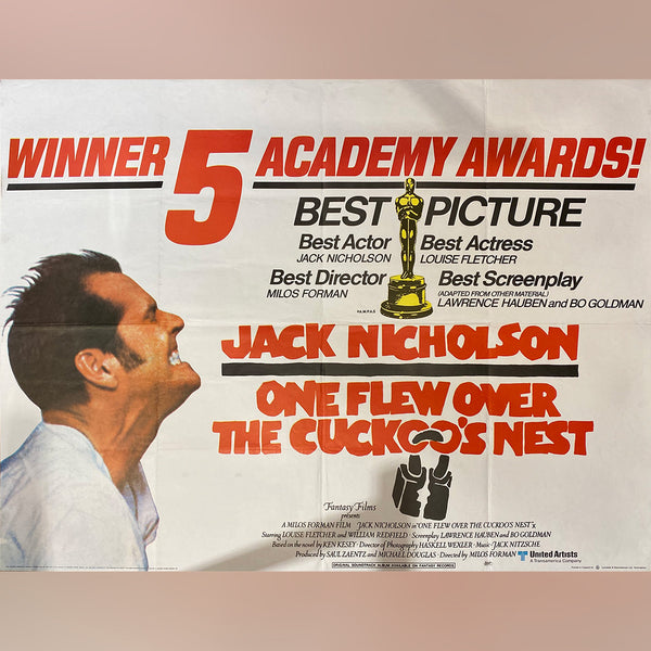 Original Movie Poster of One Flew Over The Cuckoo's Nest (1975)