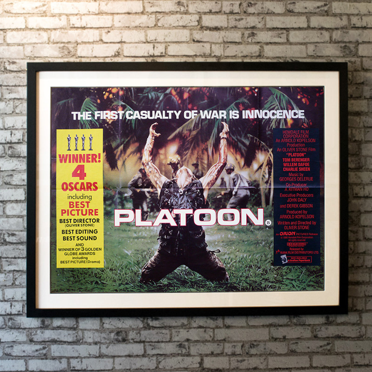 Original Movie Poster of Platoon (1986)