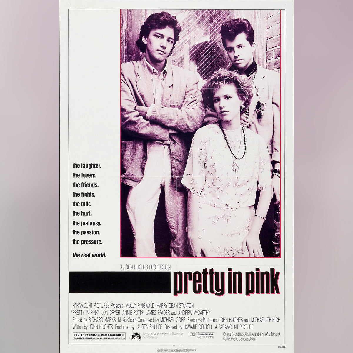 Original Movie Poster of Pretty In Pink (1986)