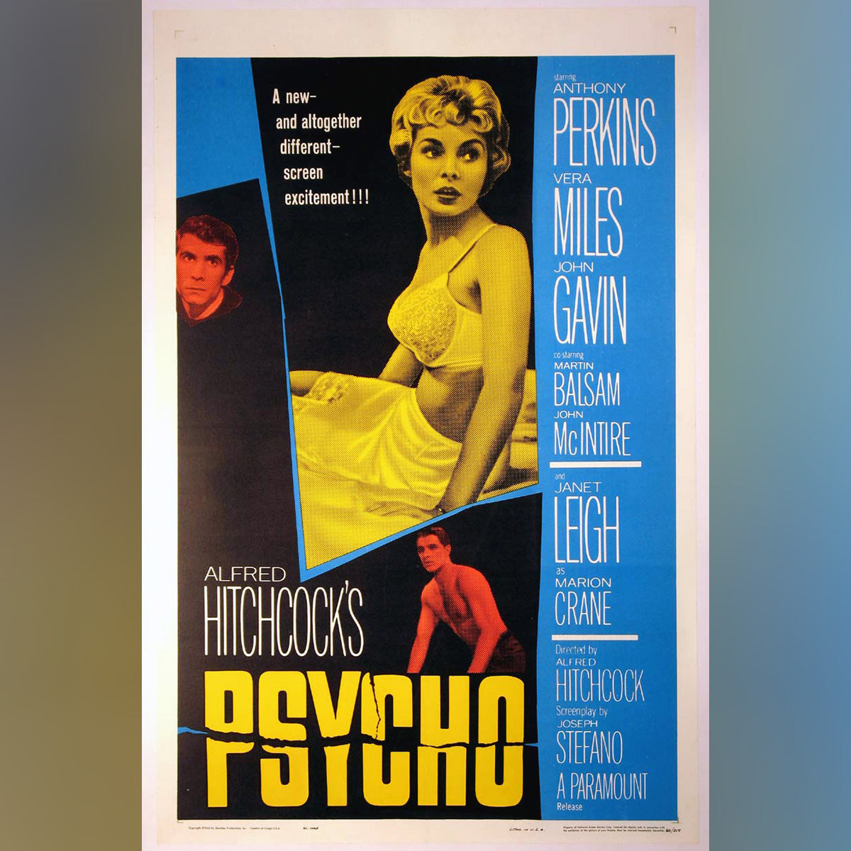 Original Movie Poster of Psycho (1960)