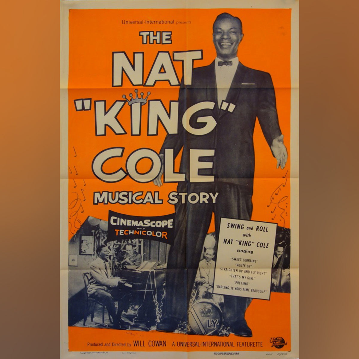 Original Movie Poster of Nat 'king' Cole Musical Story, The (1955)