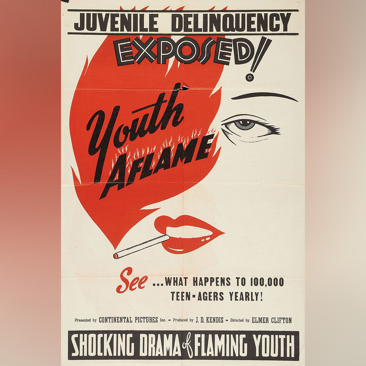 Original Movie Poster of Youth Aflame (1944)